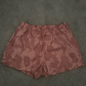 The North Face Women's Pink Tie-Dye Athletic Shorts